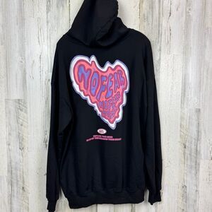 Aelfric Eden No Fear Hoodie Black Sweatshirt medium Graphics Details Oversize